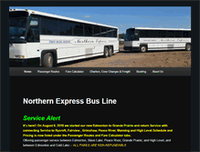 Tablet Screenshot of northernexpress.ca